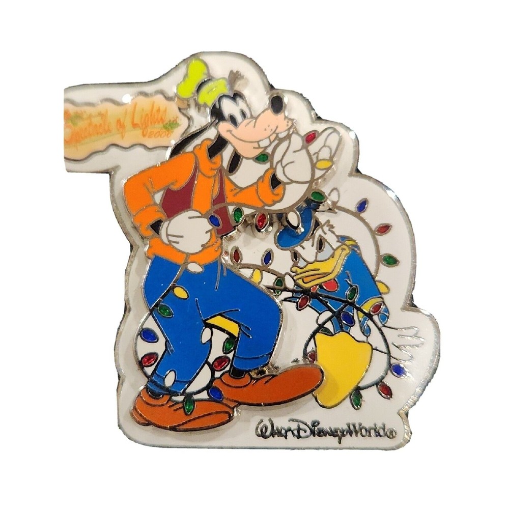 Disney Pin Goofy & Donald LE 50950 WDW Christmas Spectacle of Lights 2006